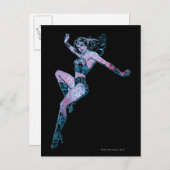 Carte Postale Wonder Woman Pose colorée (Devant / Derrière)