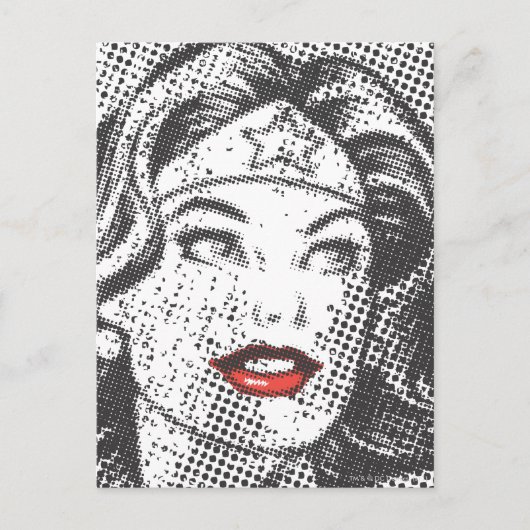 Carte Postale Wonder Woman Red Lips (Devant)