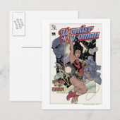 Carte Postale Wonder Woman Retour de la couleur Khundi (Devant / Derrière)