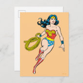 Carte Postale Wonder Woman Run (Devant / Derrière)