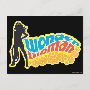 Carte Postale Wonder Woman Silhouette