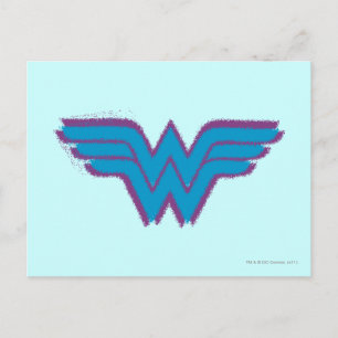Carte Postale Wonder Woman Spray Paint Logo