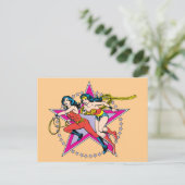 Carte Postale Wonder Woman Star Arrière - plan (Debout devant)
