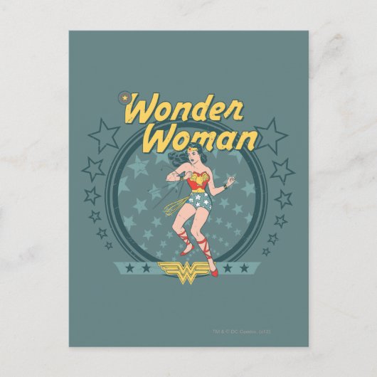 Carte Postale Wonder Woman Stress Design (Devant)