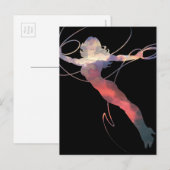 Carte Postale Wonder Woman Sunset Sky Silhouette (Devant / Derrière)