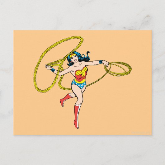 Carte Postale Wonder Woman Swing Lasso (Devant)