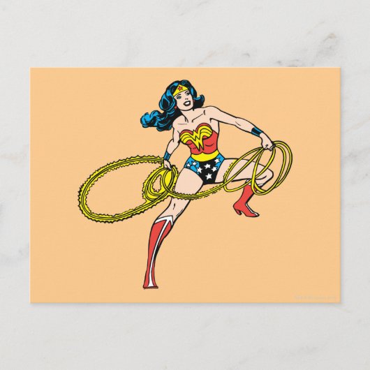 Carte Postale Wonder Woman Swing Lasso Right (Devant)