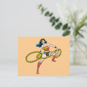 Carte Postale Wonder Woman Swing Lasso Right (Debout devant)