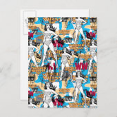 Carte Postale Wonder Woman Toss Motif (Devant / Derrière)