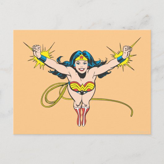 Carte Postale Wonder Woman va de l'avant (Devant)