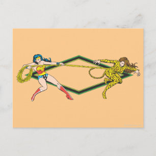 Carte Postale Wonder Woman vs The Cheetah
