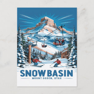 Carte Postale Wonderland d'hiver au bassin des neiges