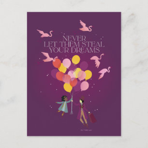 Carte Postale Wonka "Ne les laissez jamais vous voler vos rêves"
