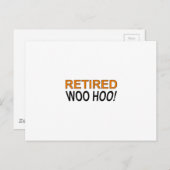 Carte Postale Woo Hoo à la retraite (Devant / Derrière)