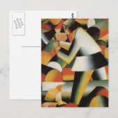 Carte Postale Woodcutter par Kazimir Malevich (Devant / Derrière)