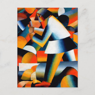 Carte Postale Woodcutter par Kazimir Malevich (1912)