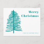 Carte postale Woodland Christmas Tree Family Holid (Devant)