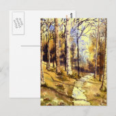 Carte postale 'Woodland Path' (Devant / Derrière)