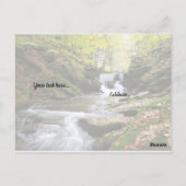 Carte Postale Woodland Stream avec message biblique réconfortant (Dos)