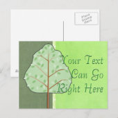 Carte postale Woodland Tree (Devant / Derrière)