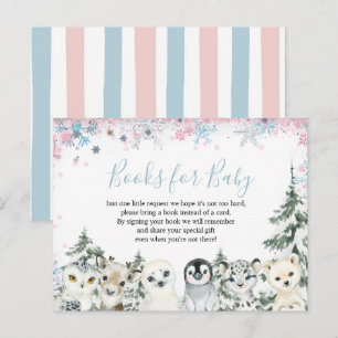 Carte Postale Woodland Winter Animal Artics Livres pour Baby