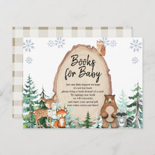 Carte Postale Woodland Winter Animal Forest Livres pour Baby Pos