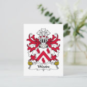 Carte Postale Woods Family Crest (Debout devant)