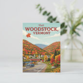 Carte Postale Woodstock Vermont Travel (Debout devant)