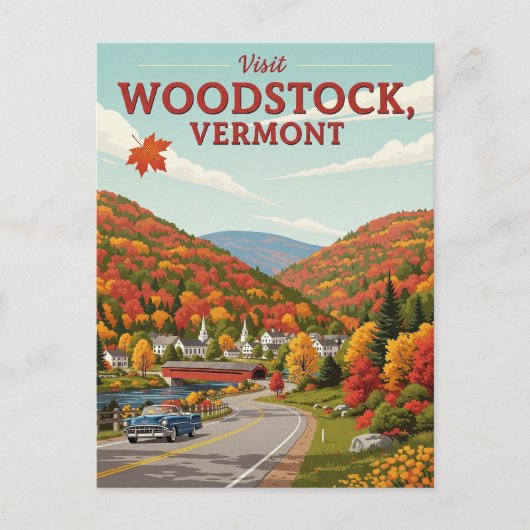 Carte Postale Woodstock Vermont Travel (Devant)