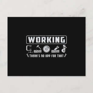 Carte Postale Woodworker Carpenter Woodworking Wood Gift Idea