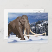Carte postale Wooly Mammoth (Devant / Derrière)