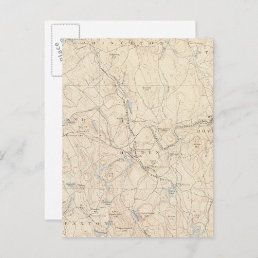 Carte Postale Worcester, Massachusetts (Devant / Derrière)