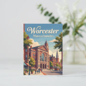 Carte Postale Worcester, Massachusetts (Debout devant)