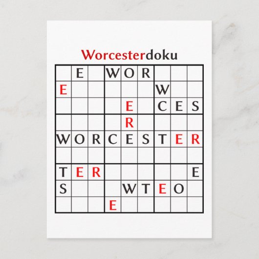 Carte Postale worcesterdoku (Devant)