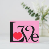 Carte Postale Word Love Heart (Debout devant)
