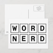 Carte Postale Word Nerd (Devant / Derrière)
