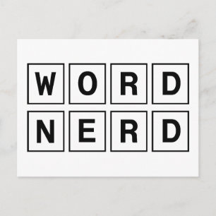 Carte Postale Word Nerd