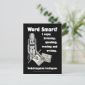 Carte Postale Word Smart - Vide (Debout devant)