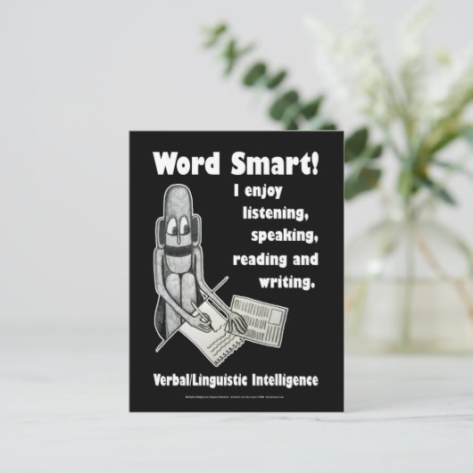 Carte Postale Word Smart - Vide (Debout devant)