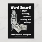 Carte Postale Word Smart - Vide (Devant)