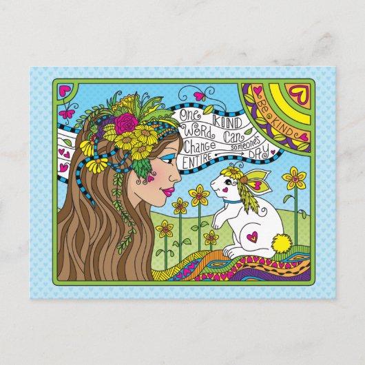 Carte postale Word_ unique (Devant)