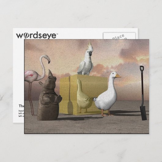 Carte postale WordsEye (Devant / Derrière)