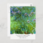 Carte Postale Wordsworth : Venez à la lumière des choses (Devant / Derrière)