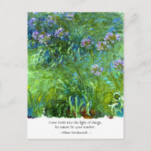 Carte Postale Wordsworth : Venez à la lumière des choses
