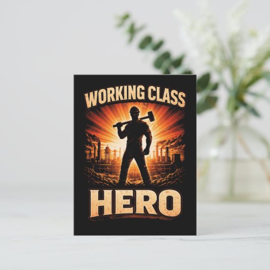 Carte Postale Working Class Hero (Debout devant)