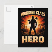 Carte Postale Working Class Hero (Devant / Derrière)