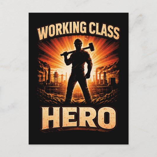Carte Postale Working Class Hero (Devant)