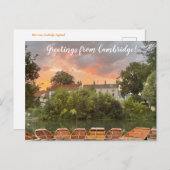 Carte Postale World2Celebrate : Salutations de Cambridge! (Devant / Derrière)