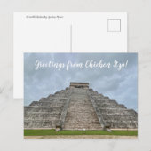 Carte Postale World2Celebrate : Salutations de Chichén Itzá! (Devant / Derrière)