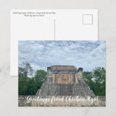 Carte Postale World2Celebrate : Salutations de Chichén Itzá! (Devant / Derrière)